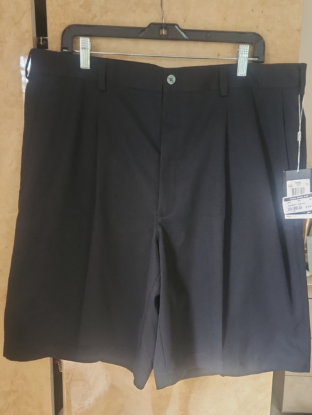 SALE-NWT-MENS-Nike MLB Black Flat-Front Men's Shorts